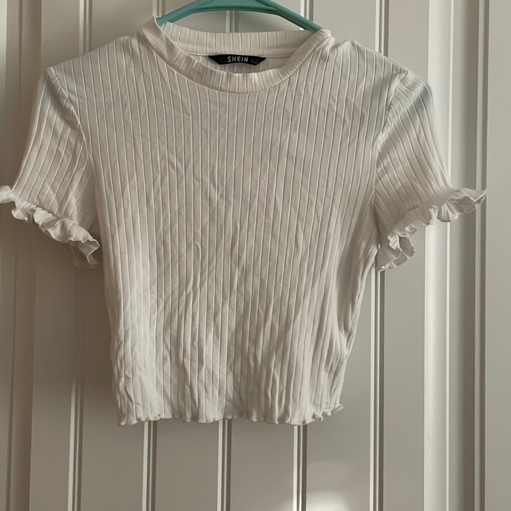 White SHEIN Top